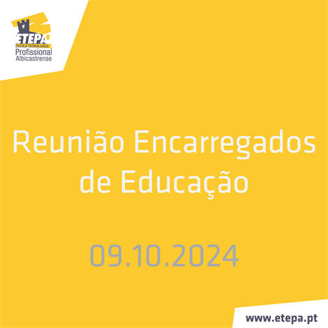 Post Face Reunia Encarregados Educacao