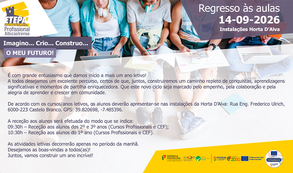 Popup Regresso às Aulas 2026 27